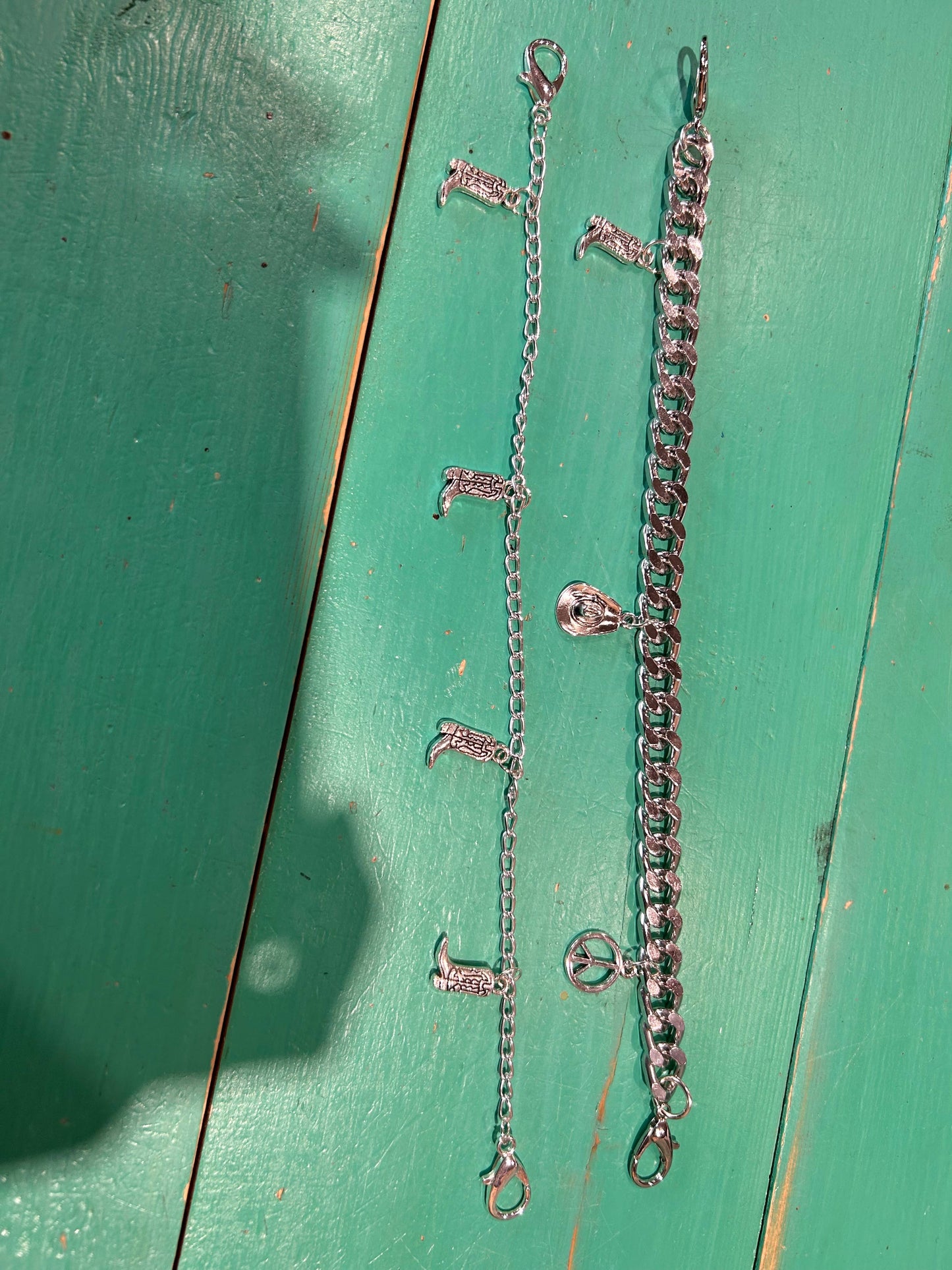 Cowboy Boot Trucker Hat Chain