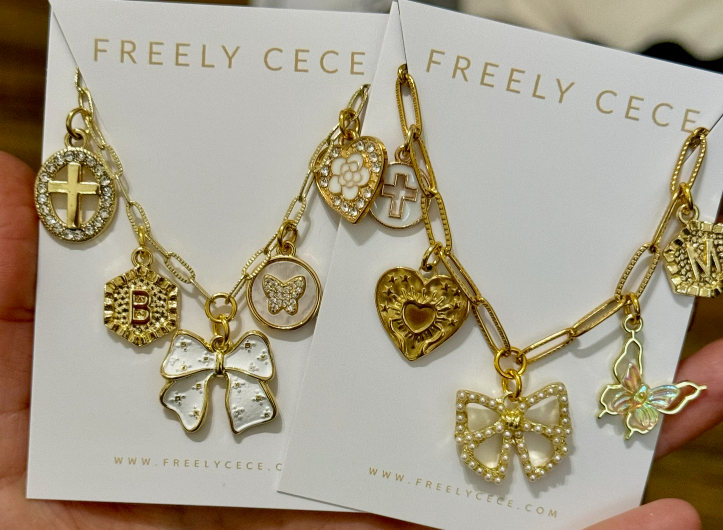 Heart Gold Charm Necklace