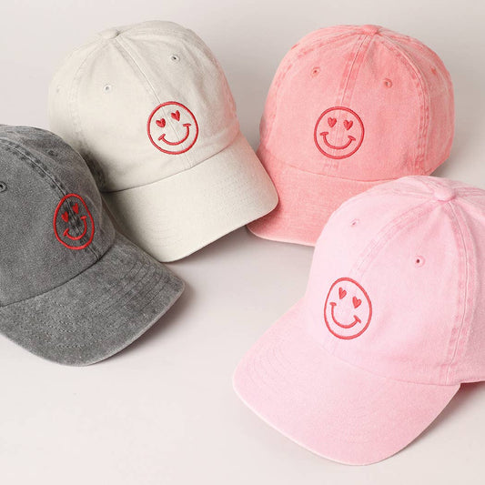 Heart Eyes Embroidered Cap