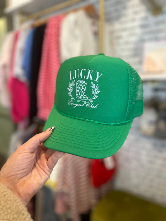 Lucky Cowgirl Club Trucker Hat