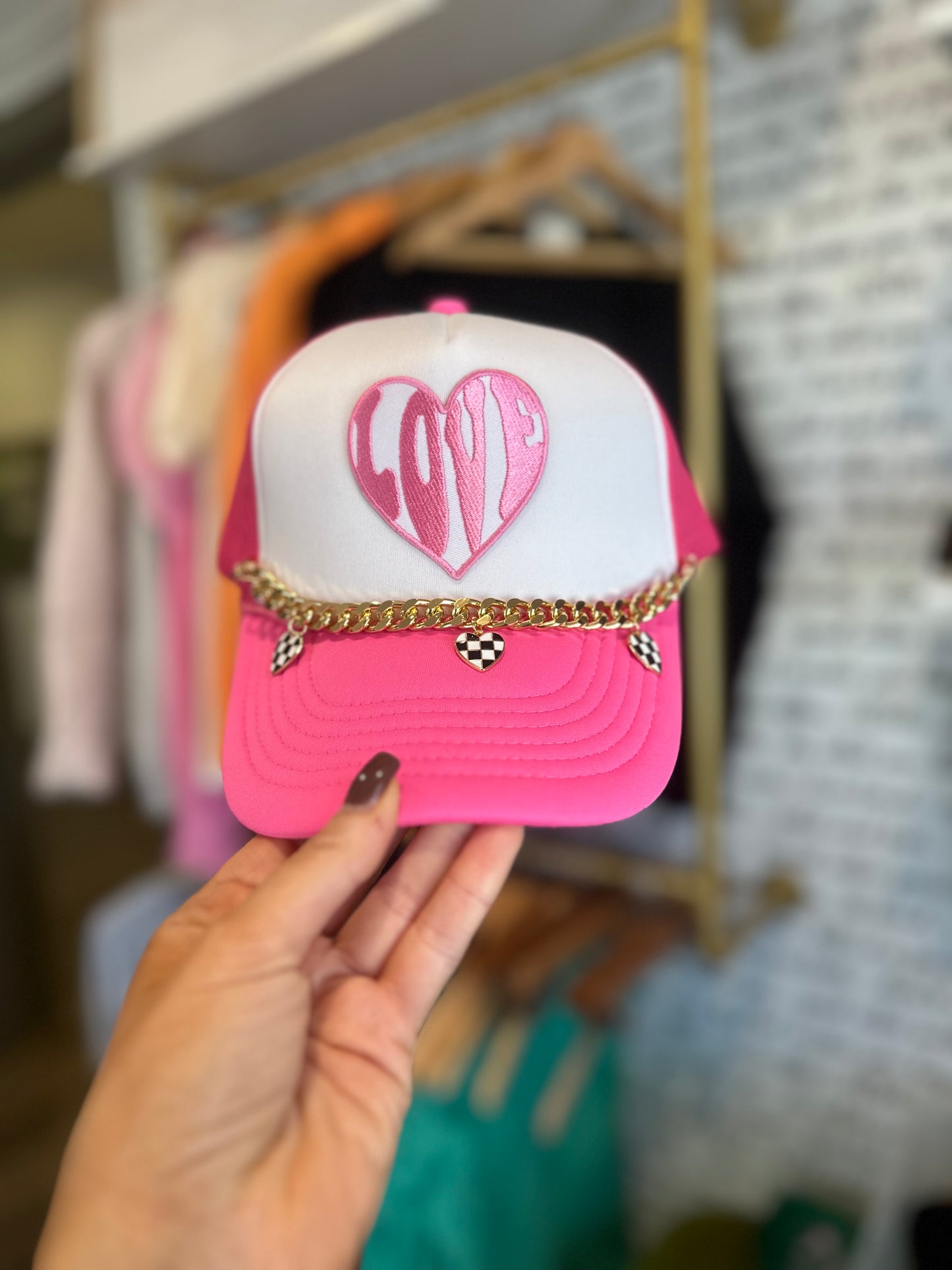 Love Heart Trucker Hat