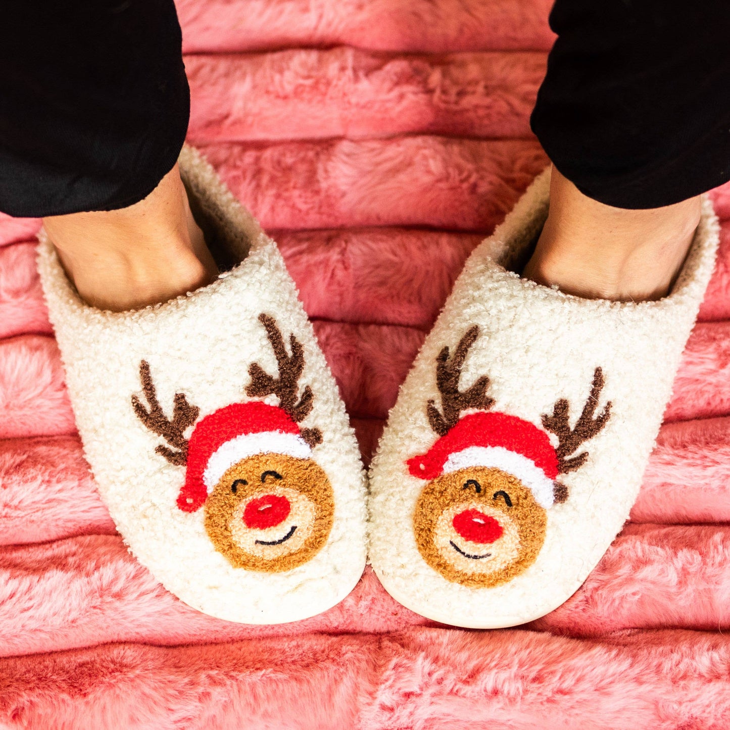 Rudolph Christmas Slippers