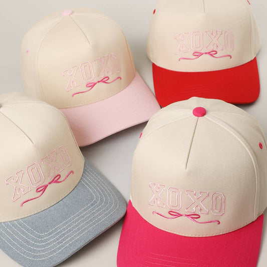 XOXO Embroidered Trucker Hat