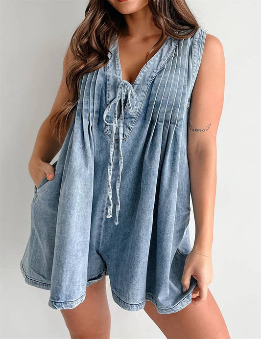 Denim Era Romper