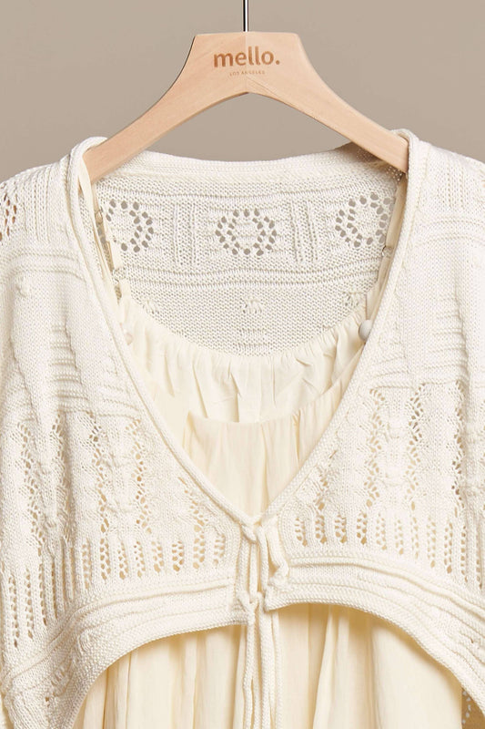 Everyday Cropped Knit Cardigan