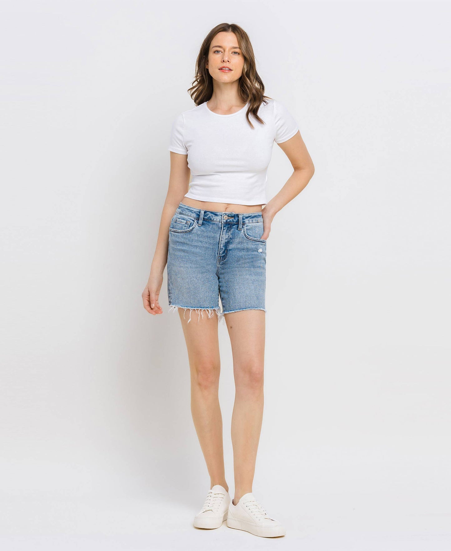 Loretta High Rise Midi Shorts