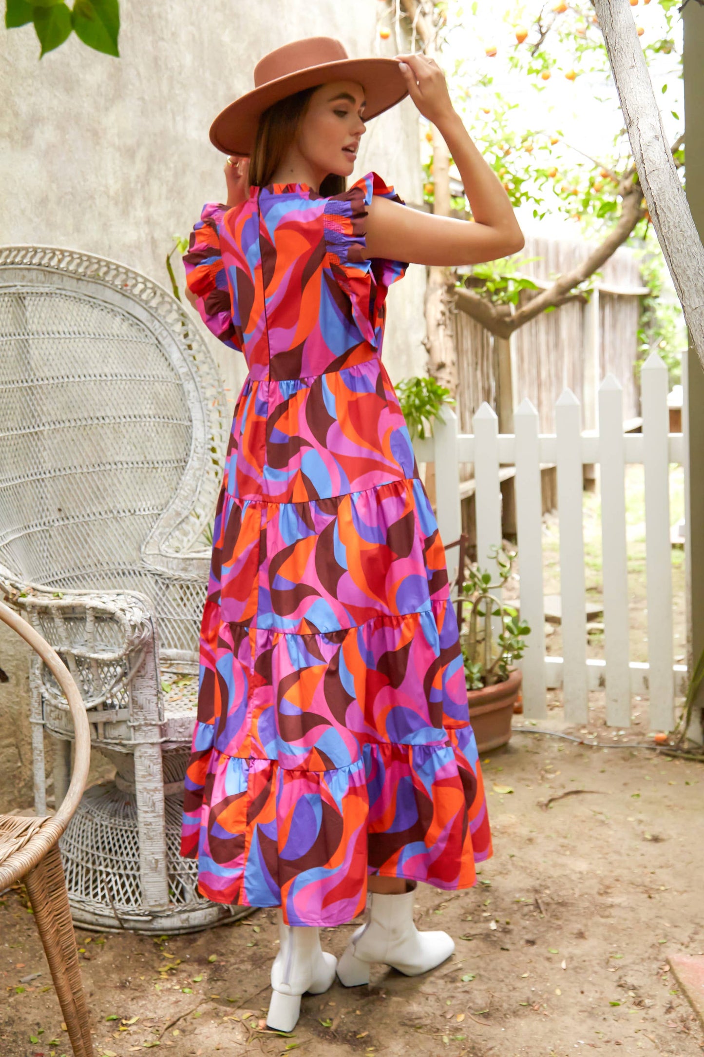 Multicolor Tiered Maxi Dress