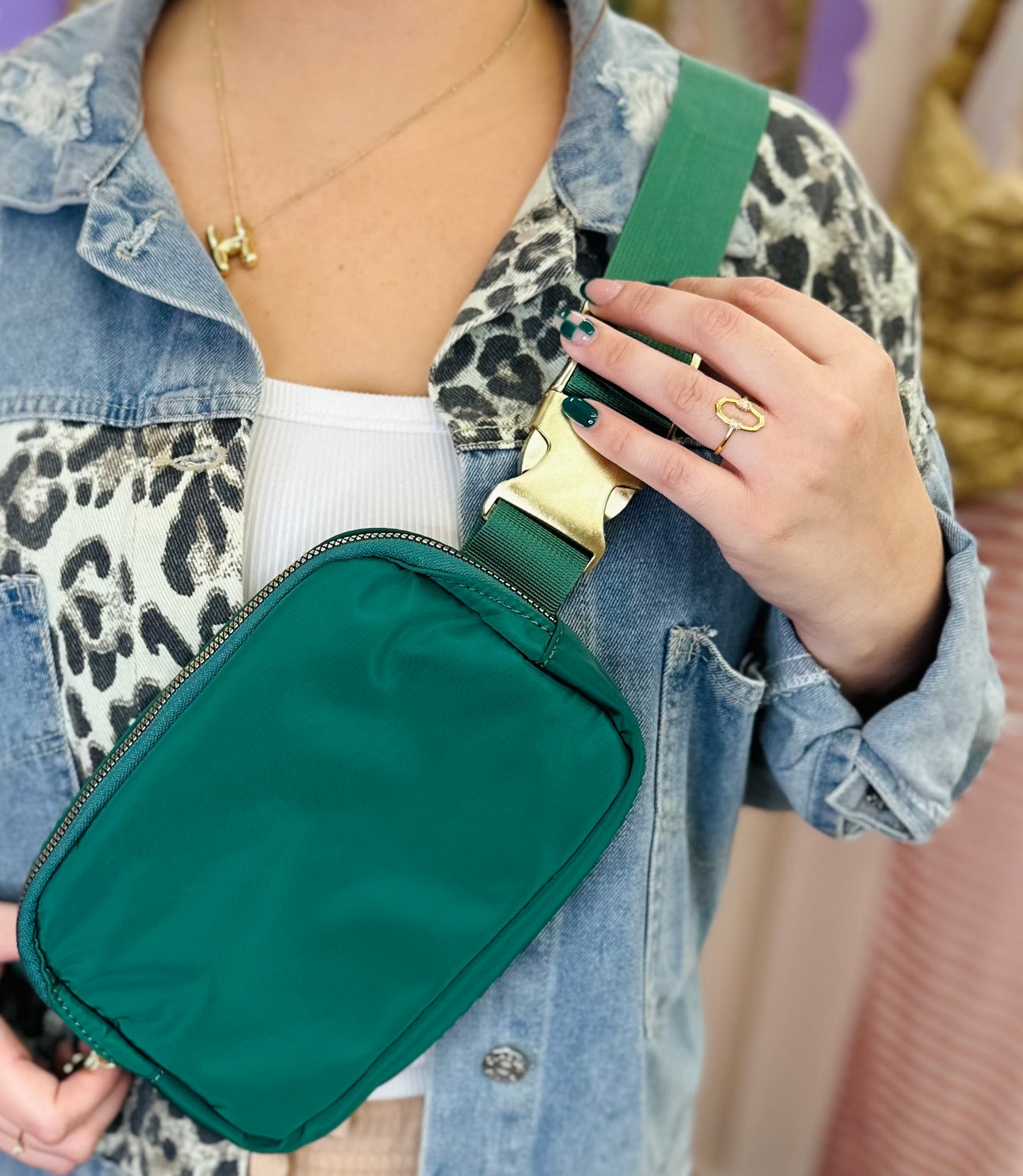 Sling Bag | Emerald Green