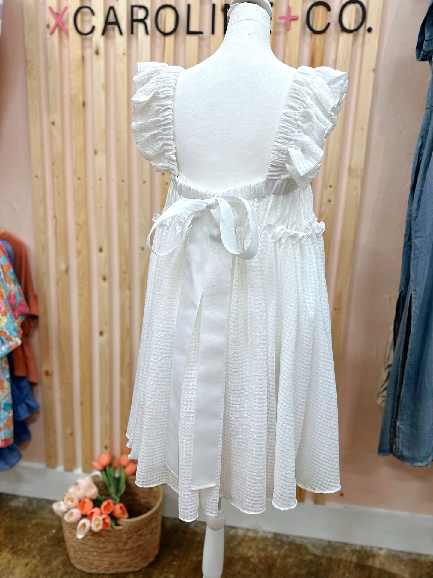 White Organza Dress