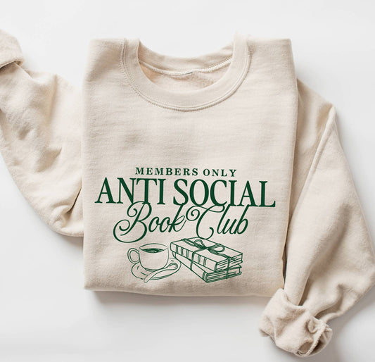 Anti Social Book Club Crewneck