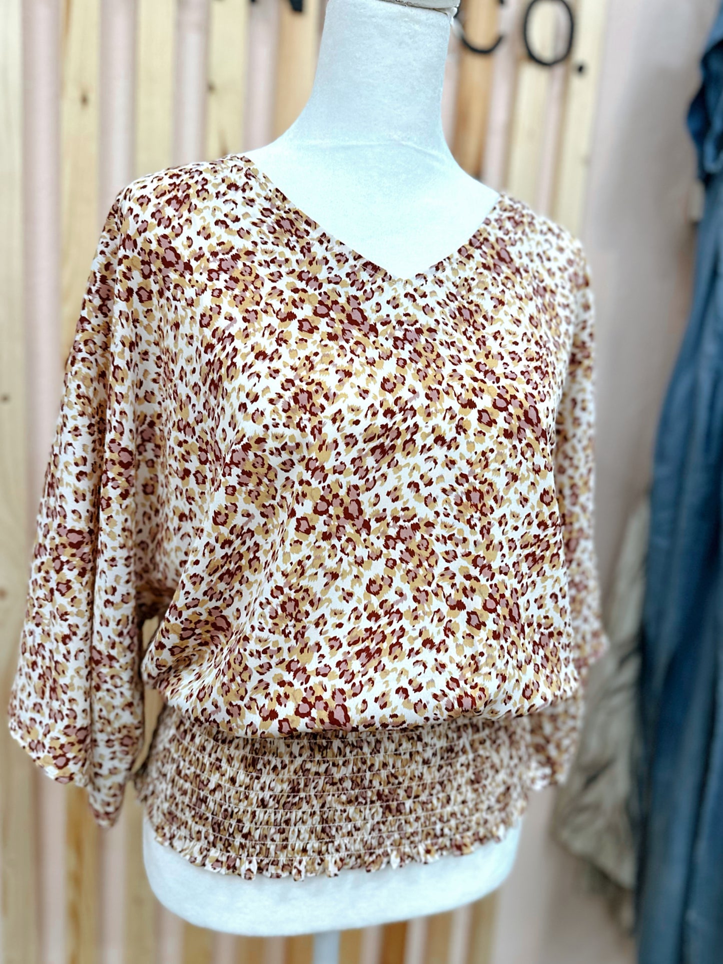 Neutral Cheetah Blouse