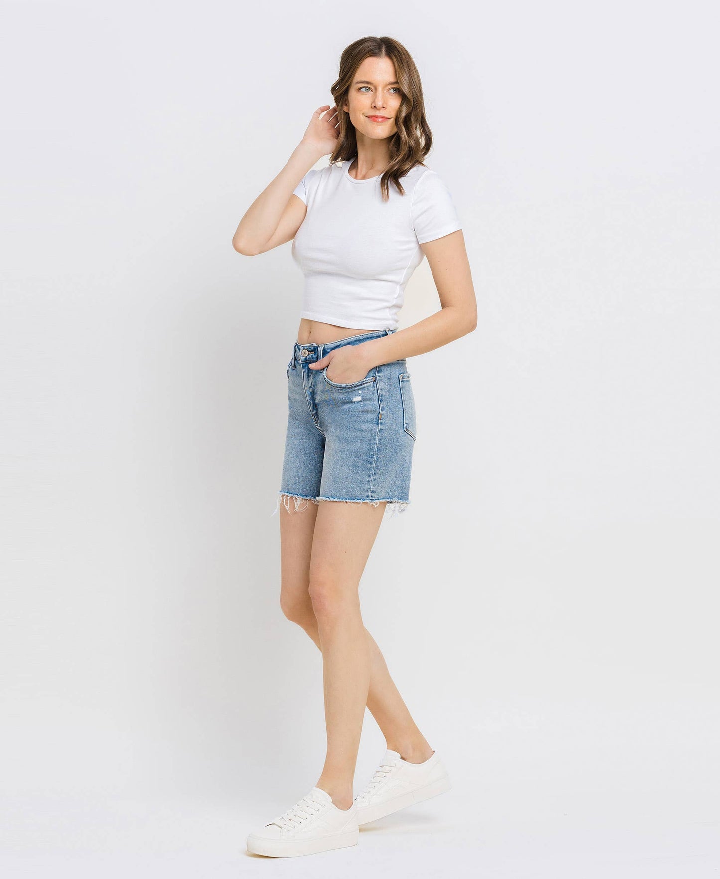 Loretta High Rise Midi Shorts