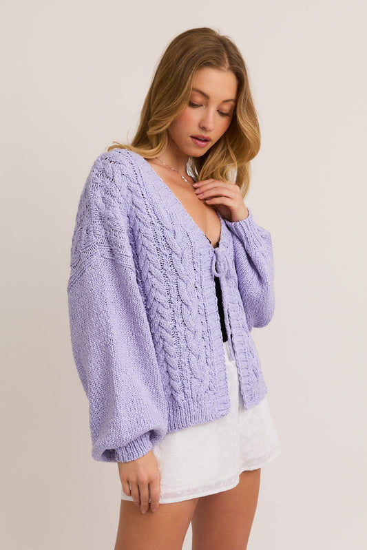 Lavender Bloom Cardigan