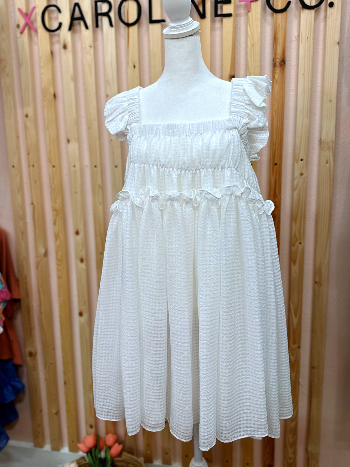 White Organza Dress