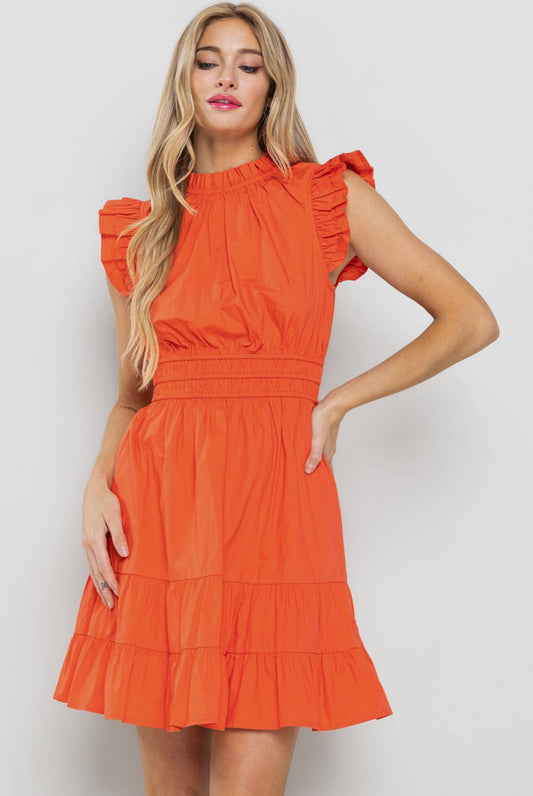 Orange Smock Dress