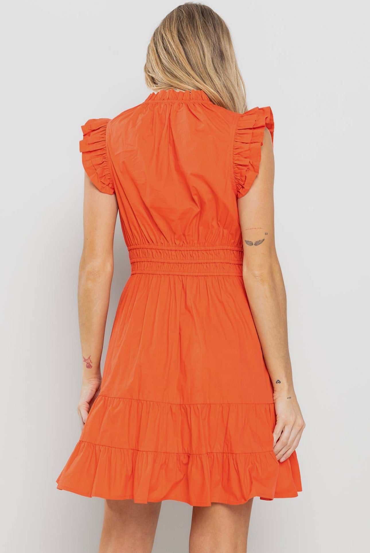 Orange Smock Dress