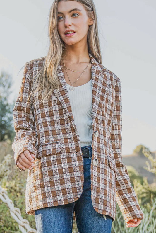 Fall Plaid Blazer