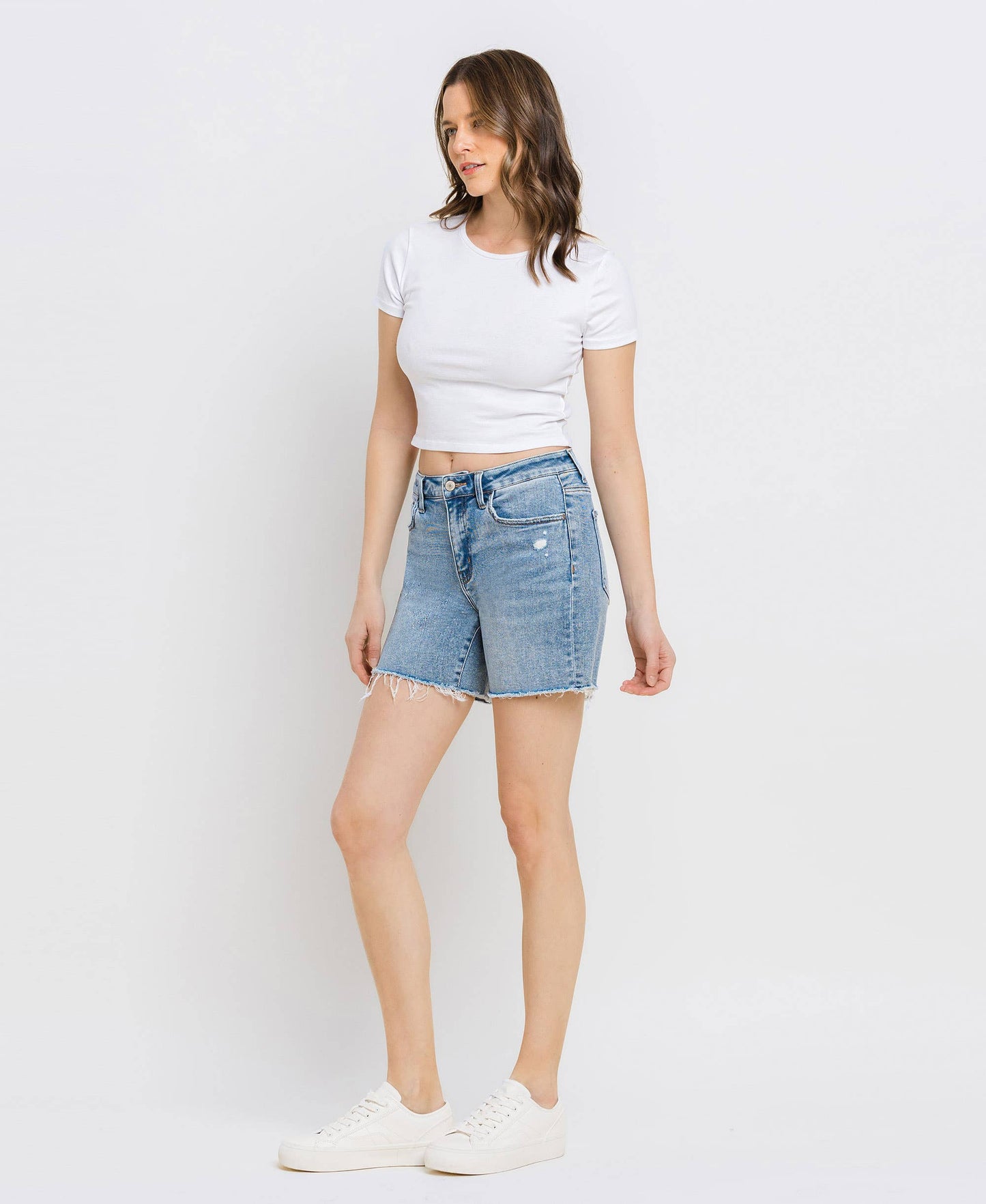 Loretta High Rise Midi Shorts