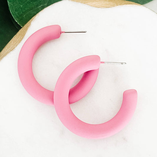 Tickled Pink Hoops