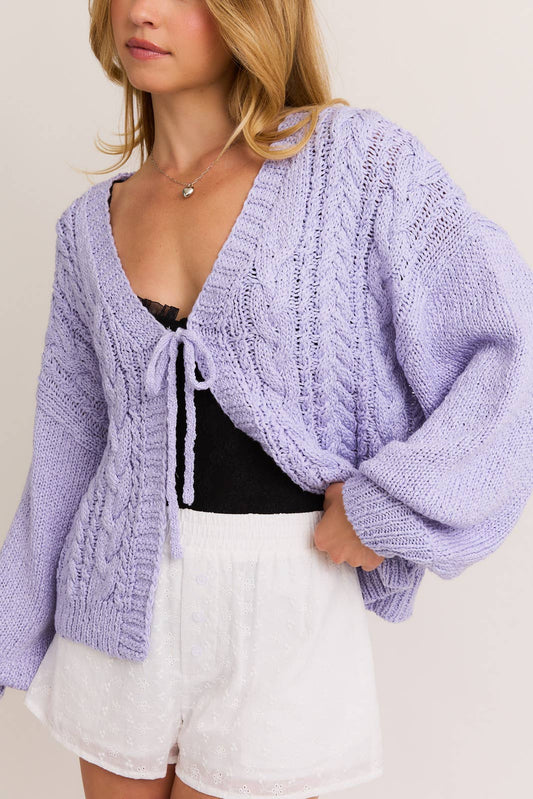 Lavender Bloom Cardigan