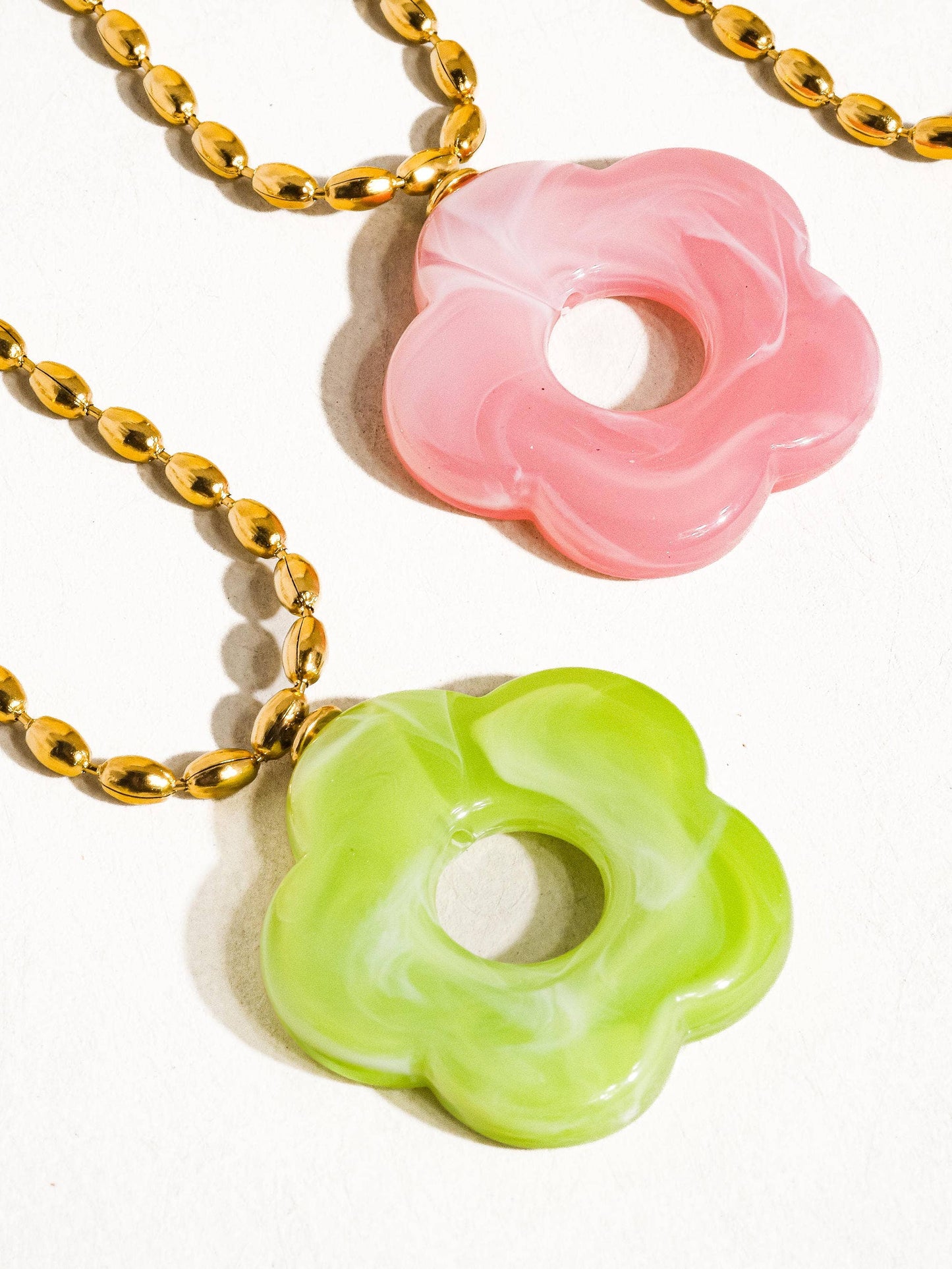 Summer Floral Pendant Necklace