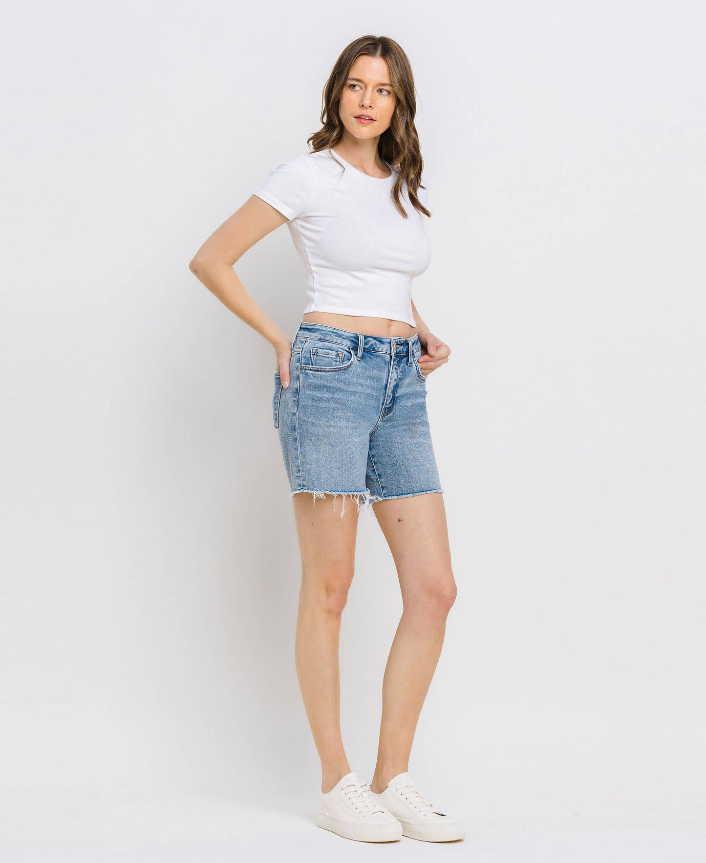 Loretta High Rise Midi Shorts