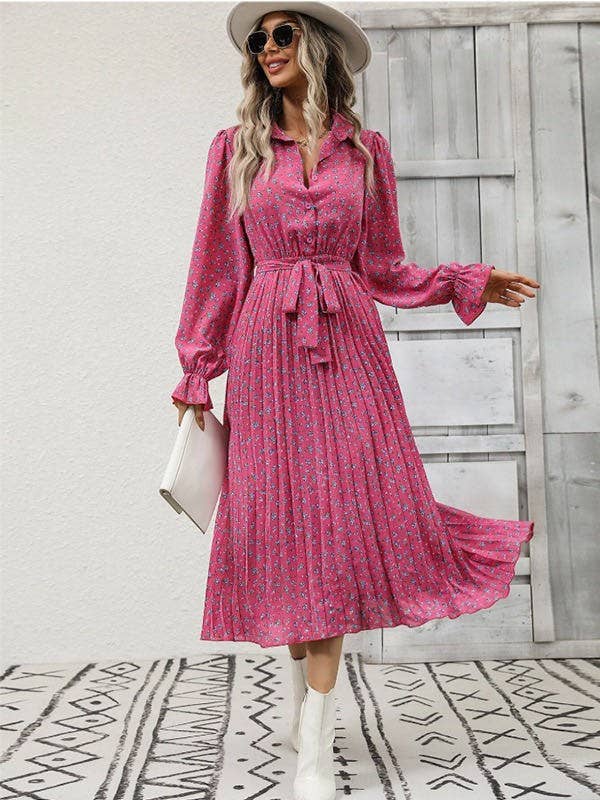 Midi Pleated Dress